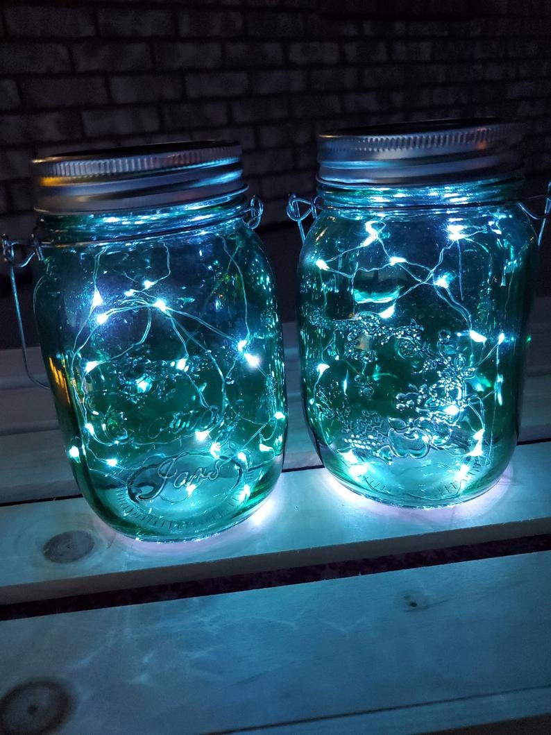 Set of 6 Canning Jar Solar Lids Mason Jar Solar Lights Etsy
