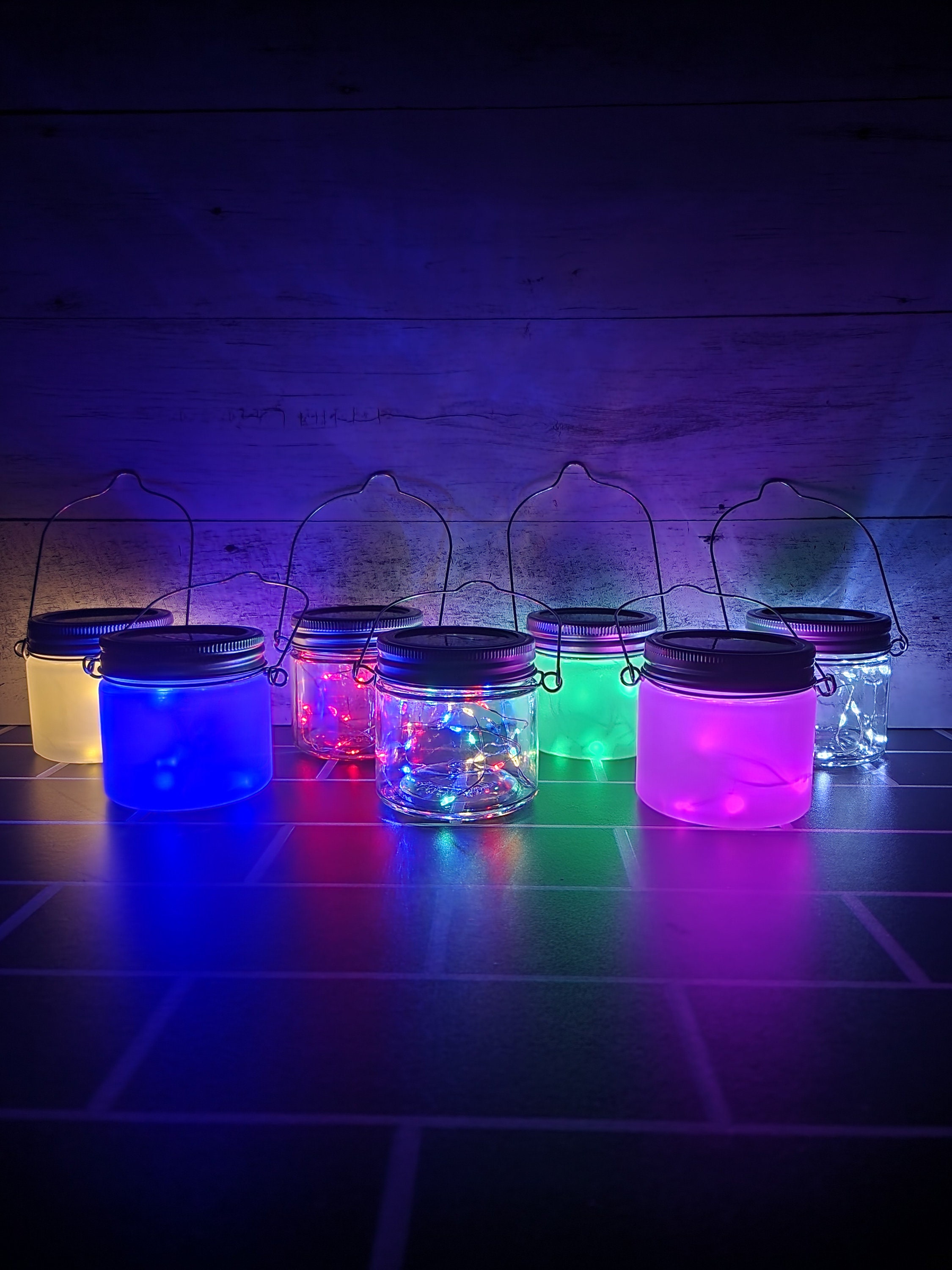 Vcdsoy Solar Fairy Lantern Mason Jar 4 Pack-fairy Lantern, Multicolor