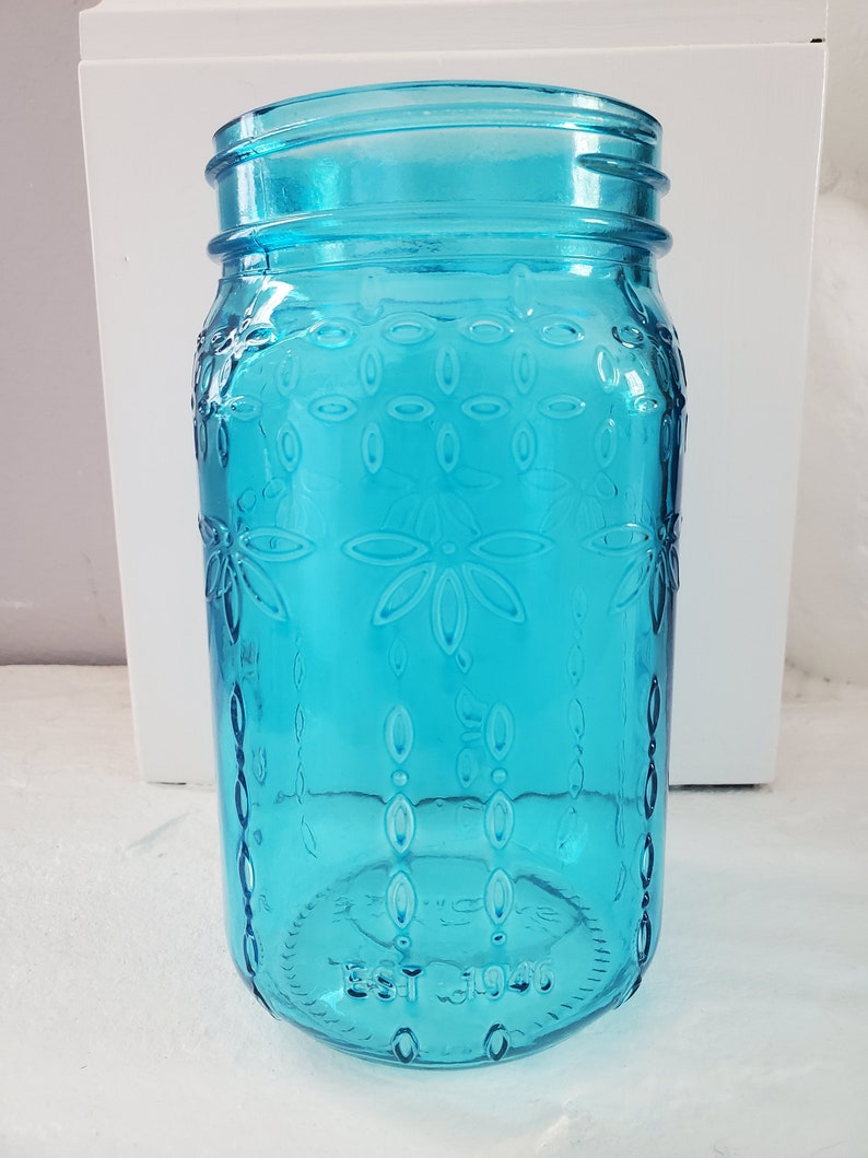 Glass Mason Jars Assorted Colors. Mason Jar Vases Mason Jar Etsy
