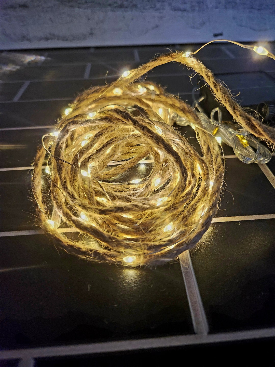 Solar Lighted Rope - Etsy