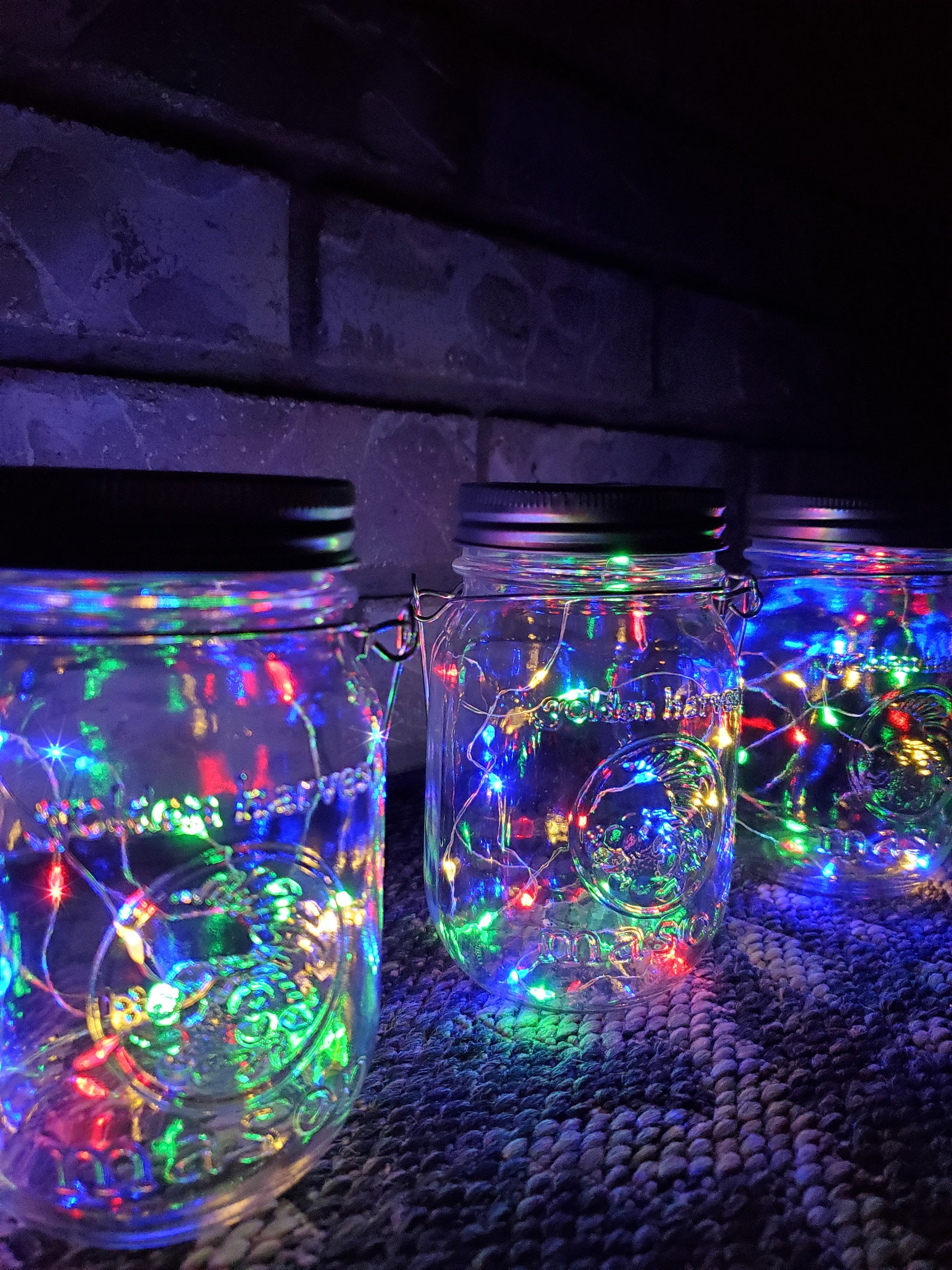Set of 6 Canning Jar Solar Lids Mason Jar Solar Lights Etsy
