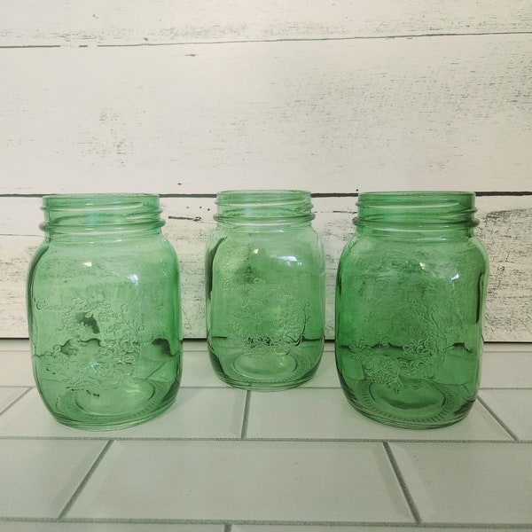 Extraordinary Green Mason Jars Photos