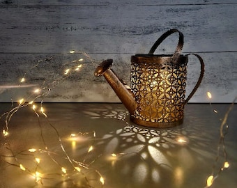 Solar Garden Lighting Bronzed Kettle