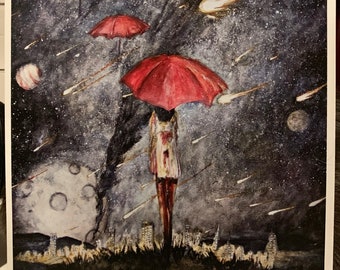 Signed "Homecoming" Watercolor Art Print: Portrait (8.5”x11”)