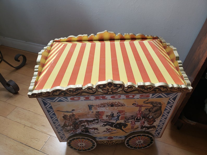 Vintage Circus Toy Box Poster Art Paris 1940's Etsy