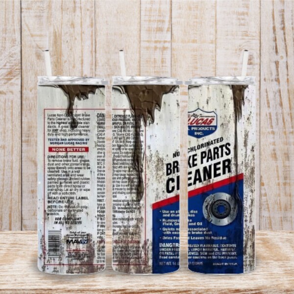 Brake Cleaner Tumbler Etsy