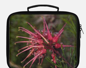 Grevilia Flower Photo on a Lunch Box Tote Bag