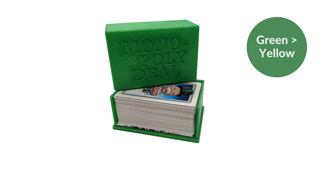 Monopoly Deal Card Game Storage Case 3D Printed Etsy