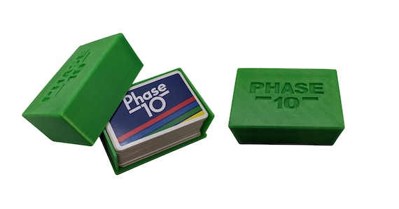 Phase 10 Card Game Storage 3D Printed 