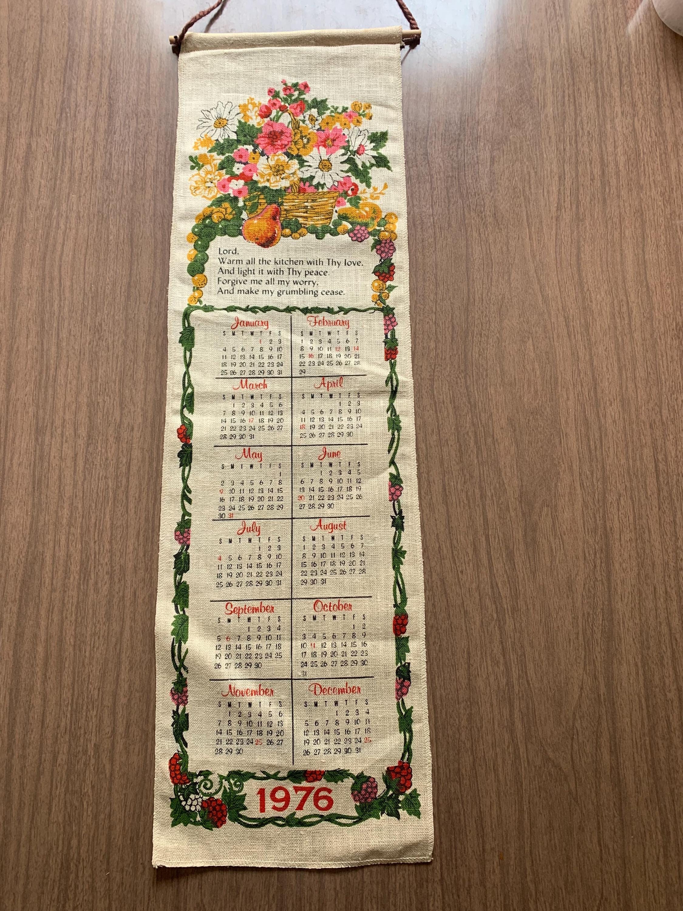 1976 Calender - Etsy