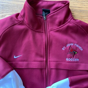 St. John Fisher College Nike Soccer Team Warmup Jacket XL Excellent condition image 3