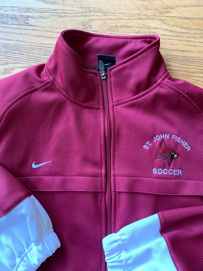 St. John Fisher College Nike Soccer Team Warmup Jacket XL Excellent condition image 3