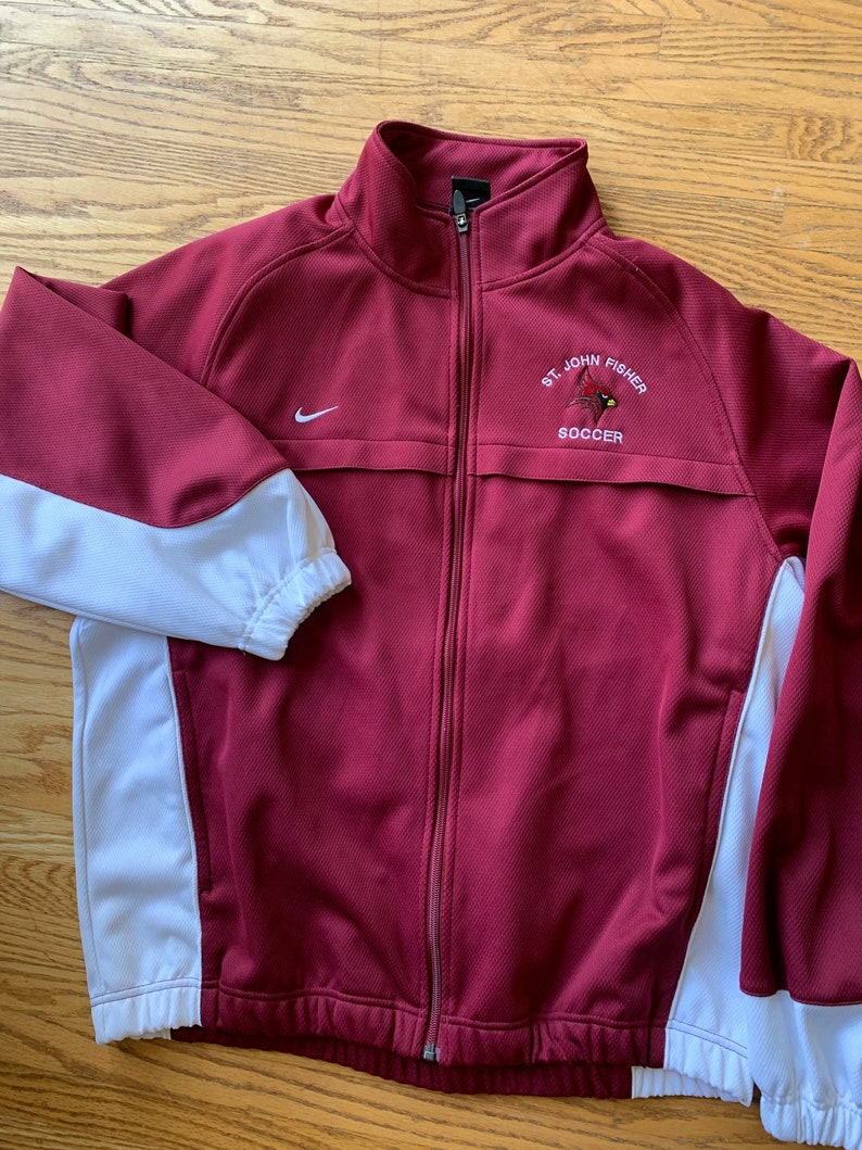 St. John Fisher College Nike Soccer Team Warmup Jacket XL Excellent condition image 1