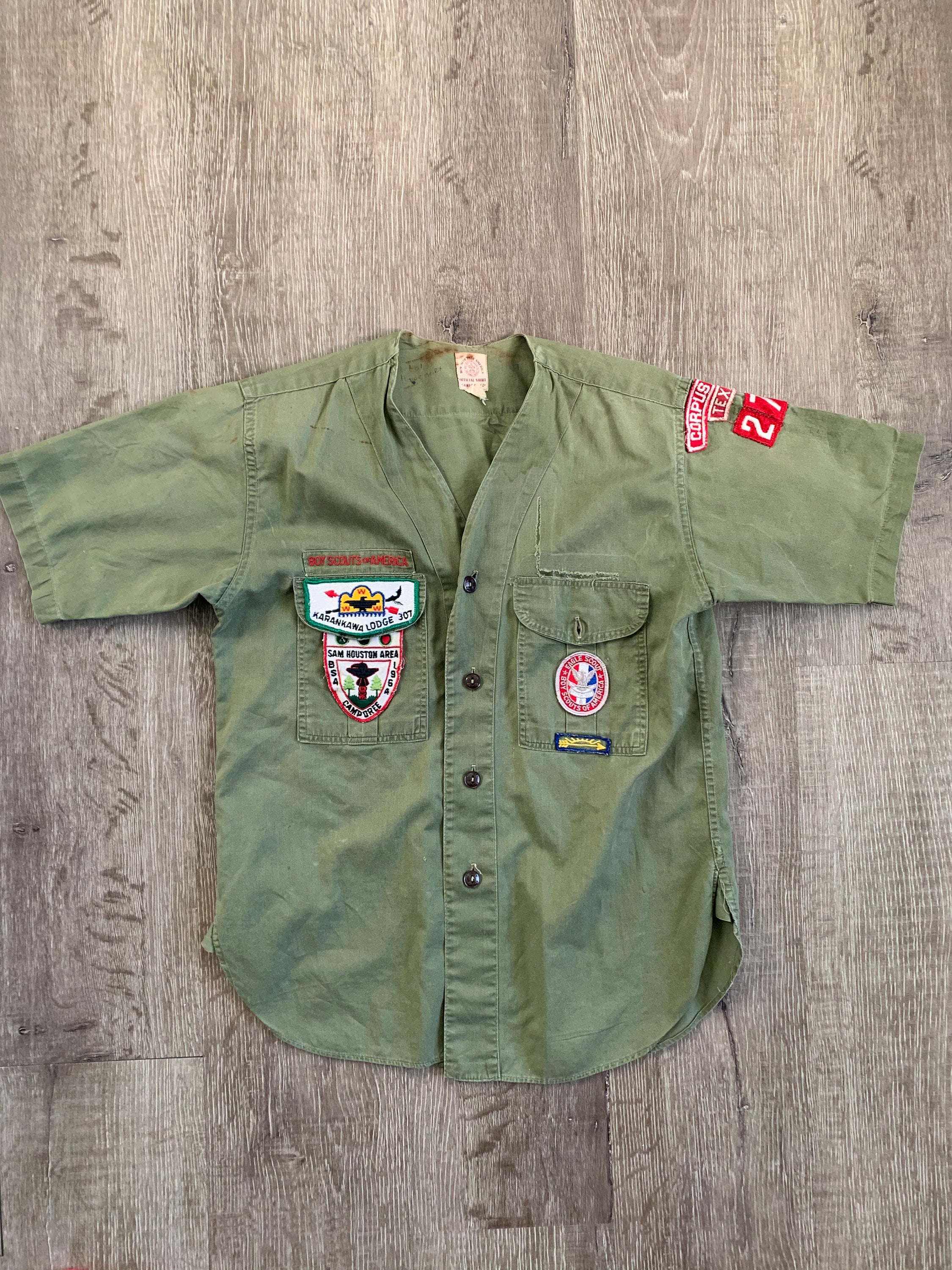 Vintage Boy Scouts Uniform Shirt With Patches WWW Order Of The Etsy.de