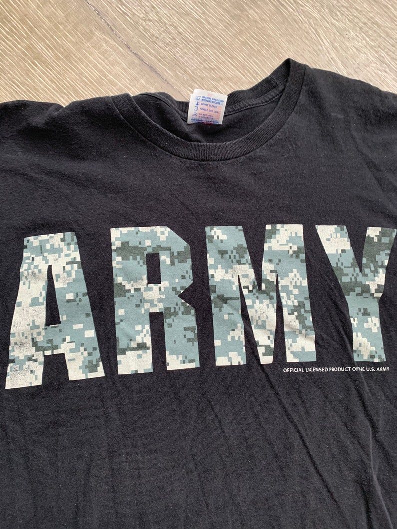 US ARMY Digital Camo T-shirt Basic Training Shirt Bayside Tag | Etsy