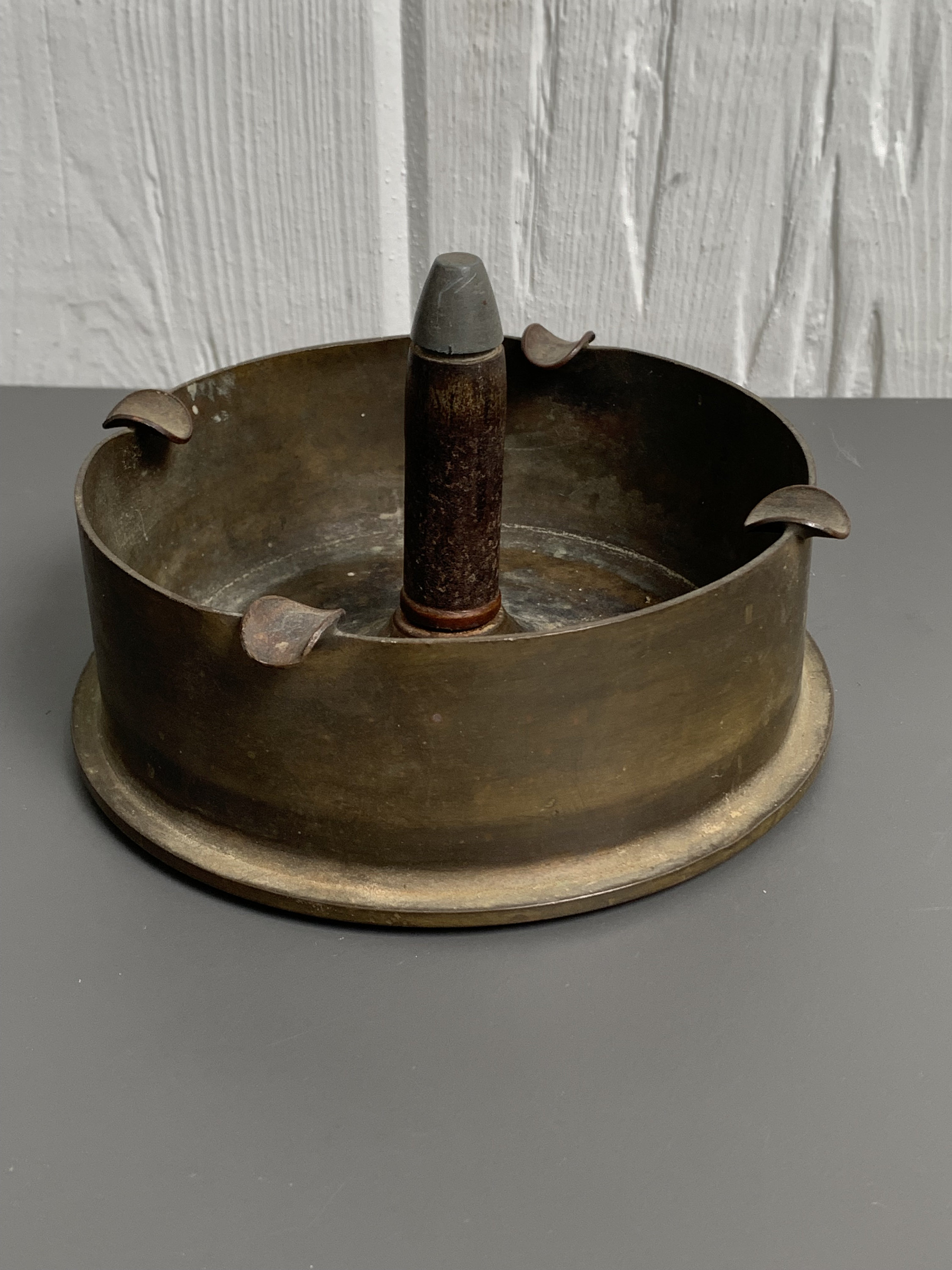 Vintage WWII Trench Art Ashtray 38MM Artillery Shell USN -  Canada