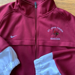 St. John Fisher College Nike Soccer Team Warmup Jacket XL Excellent condition image 5