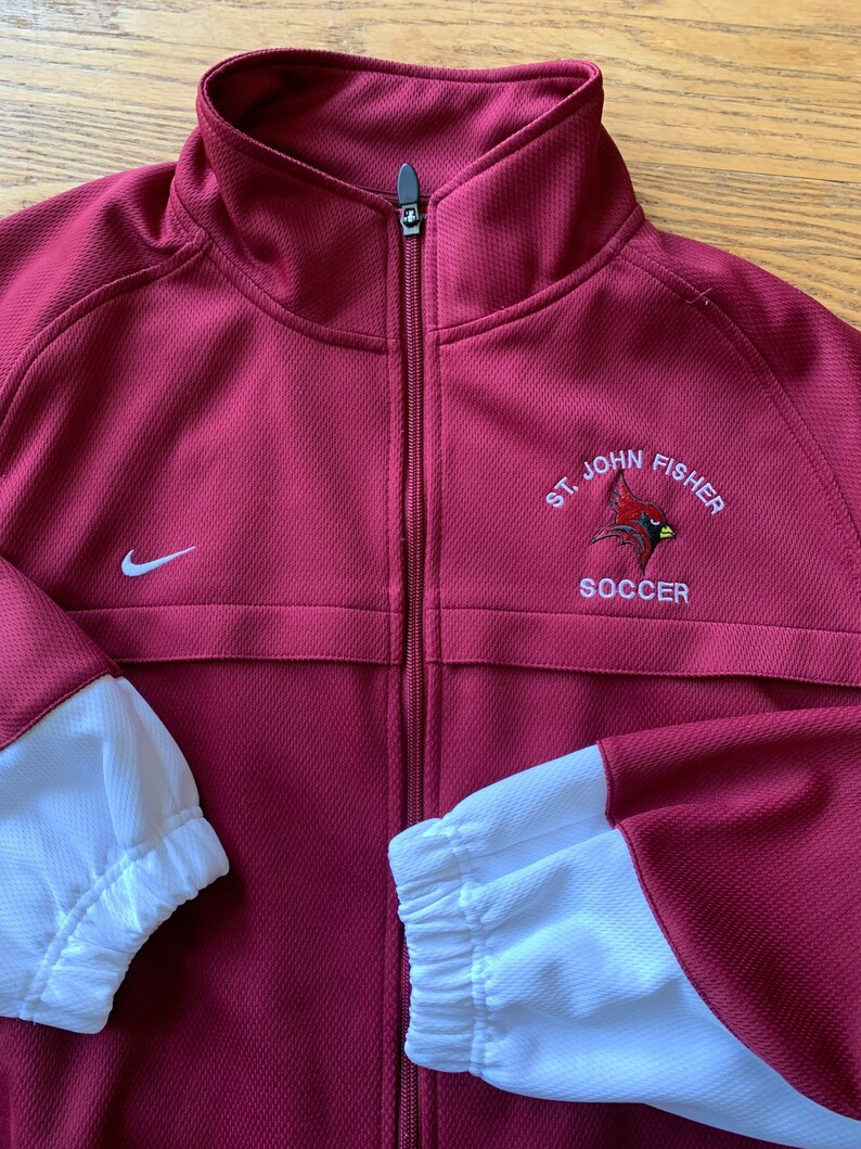 St. John Fisher College Nike Soccer Team Warmup Jacket XL Excellent condition image 5