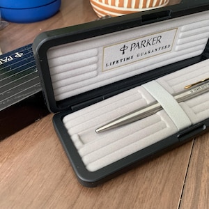 Vintage Parker Ball Point Twist Action Advertising Pen