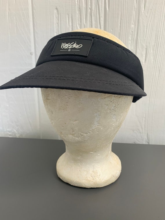 Vintage Mossimo Black Visor Hat Or Cap Adjustable 