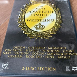 Vintage Wrestling The Most Powerful Families In Wrestling  WWE DVD 2 Disk  * More Listed *