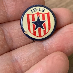 Vintage 1942 Son in Service Pinback Button Pin Military