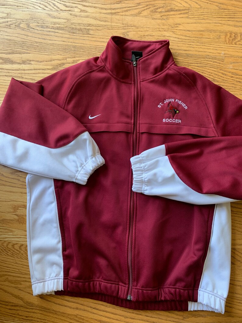 St. John Fisher College Nike Soccer Team Warmup Jacket XL Excellent condition image 2