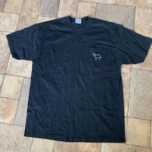 Vintage Camel Cigarettes Black Shirt NOS T-Shirt Fits Large 22&quot;x29.5&quot;