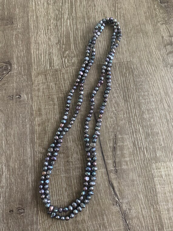 Black Pearls Freshwater Large Strand 27.5" WOW Bea