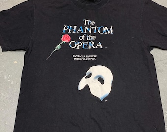 Vintage Phantom of the Opera Shirt Mens Large Pantages Theatre Toronto 90s Tee