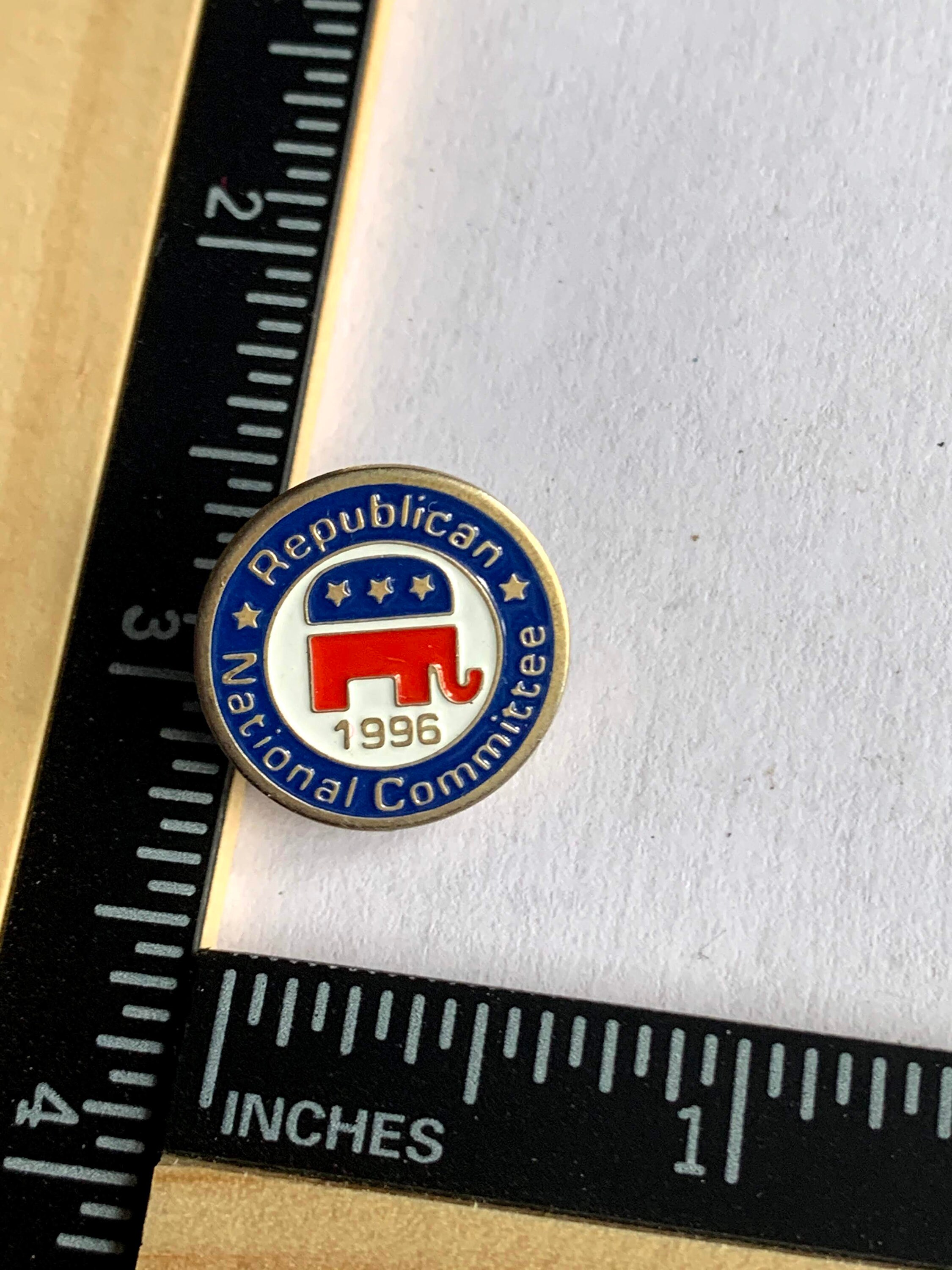 Republican National Committee 1996 Lapel Pin Button Political Etsy