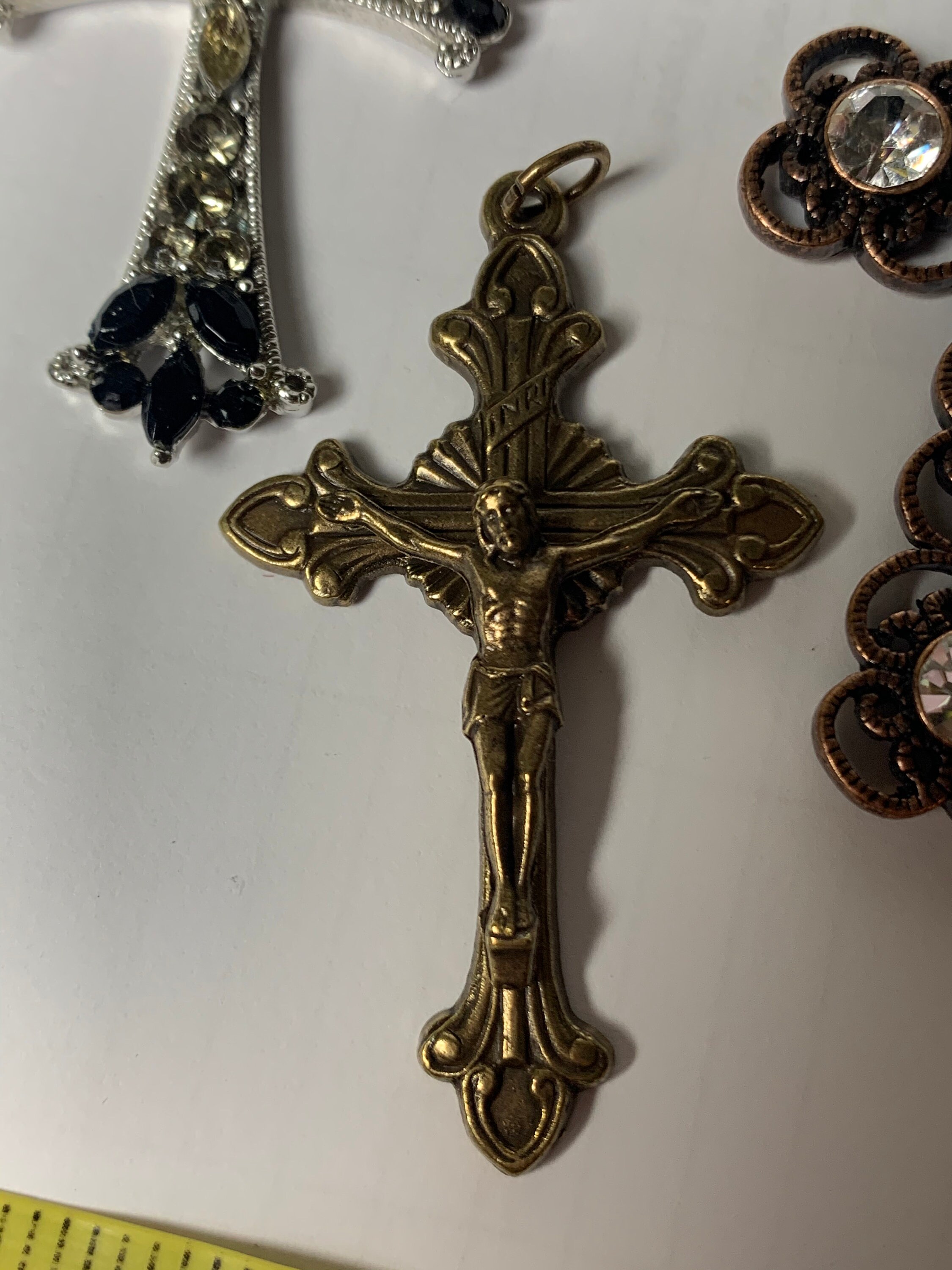 10 Vintage Italy Made Necklace Crosses for Craft or Wear Fancy Etsy UK