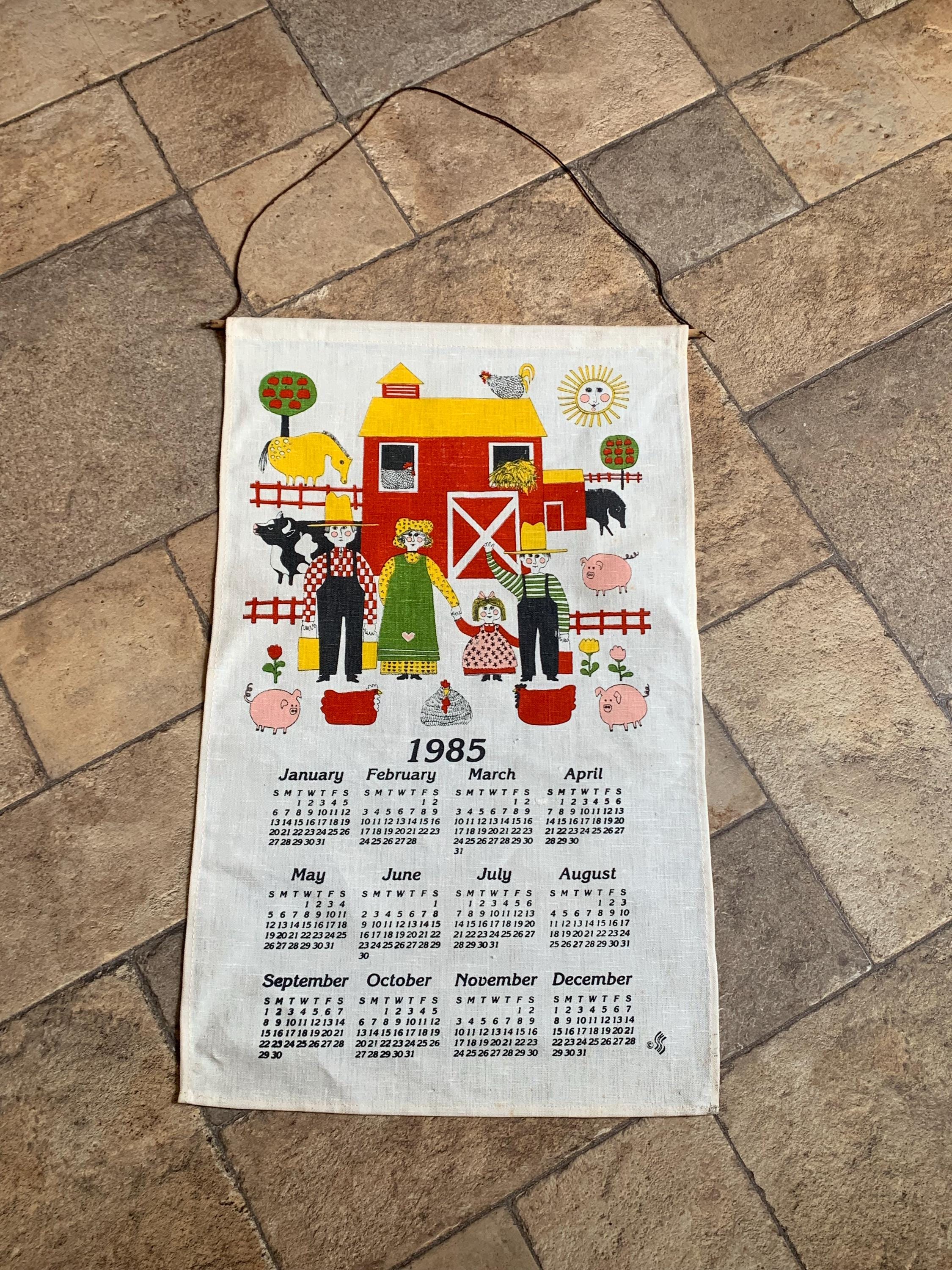1985 Wall Calendar - Etsy