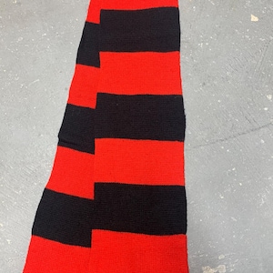Vintage Rutgers University Six-Footer Wool Stripe Scarf Made For Rutgers Exclusively