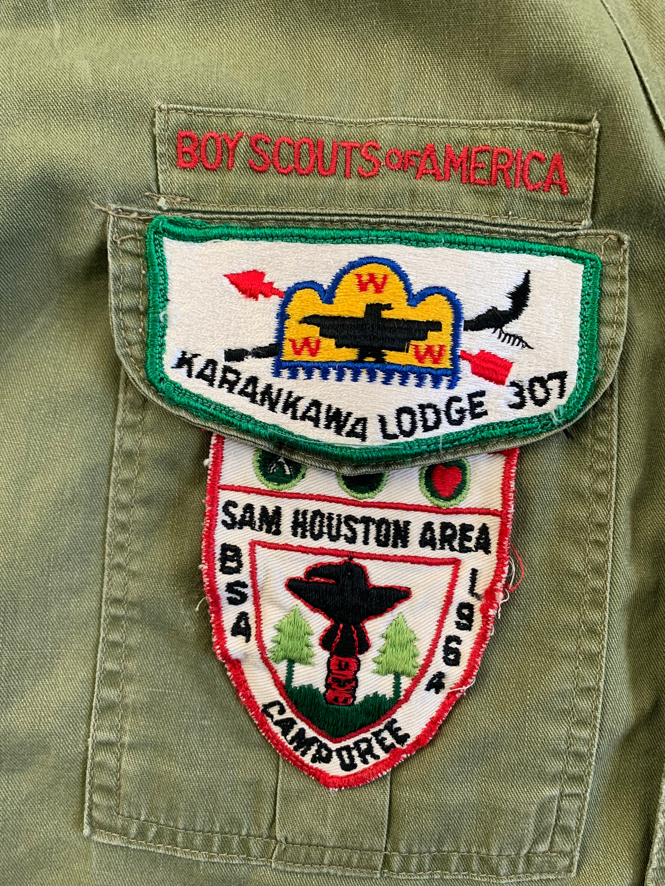 Vintage Boy Scouts Uniform Shirt With Patches WWW Order of the Etsy