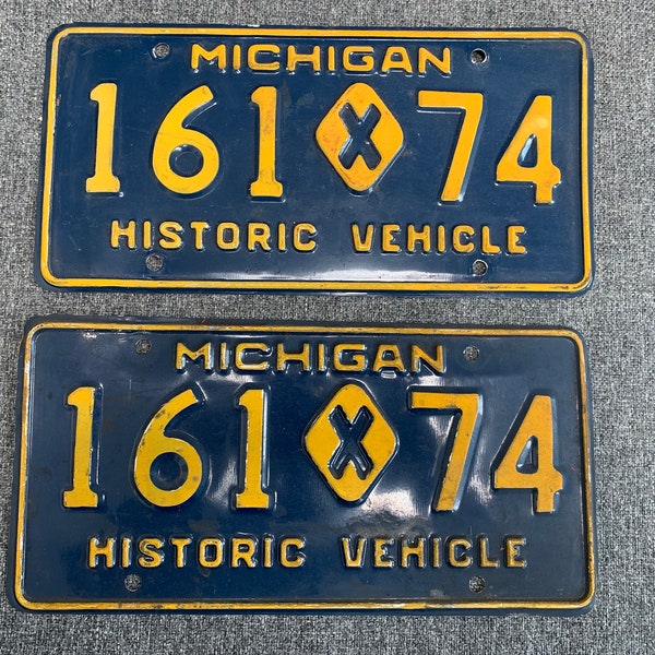 Personalized License Plate Michigan Etsy