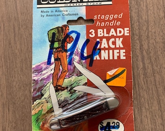Vintage Colonial #33 3 Blade Jack Knife  Pocket Knife 1972 Sealed Original