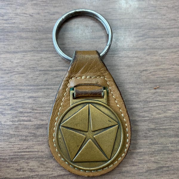 Vintage Dodge Chrysler Keychain Fob