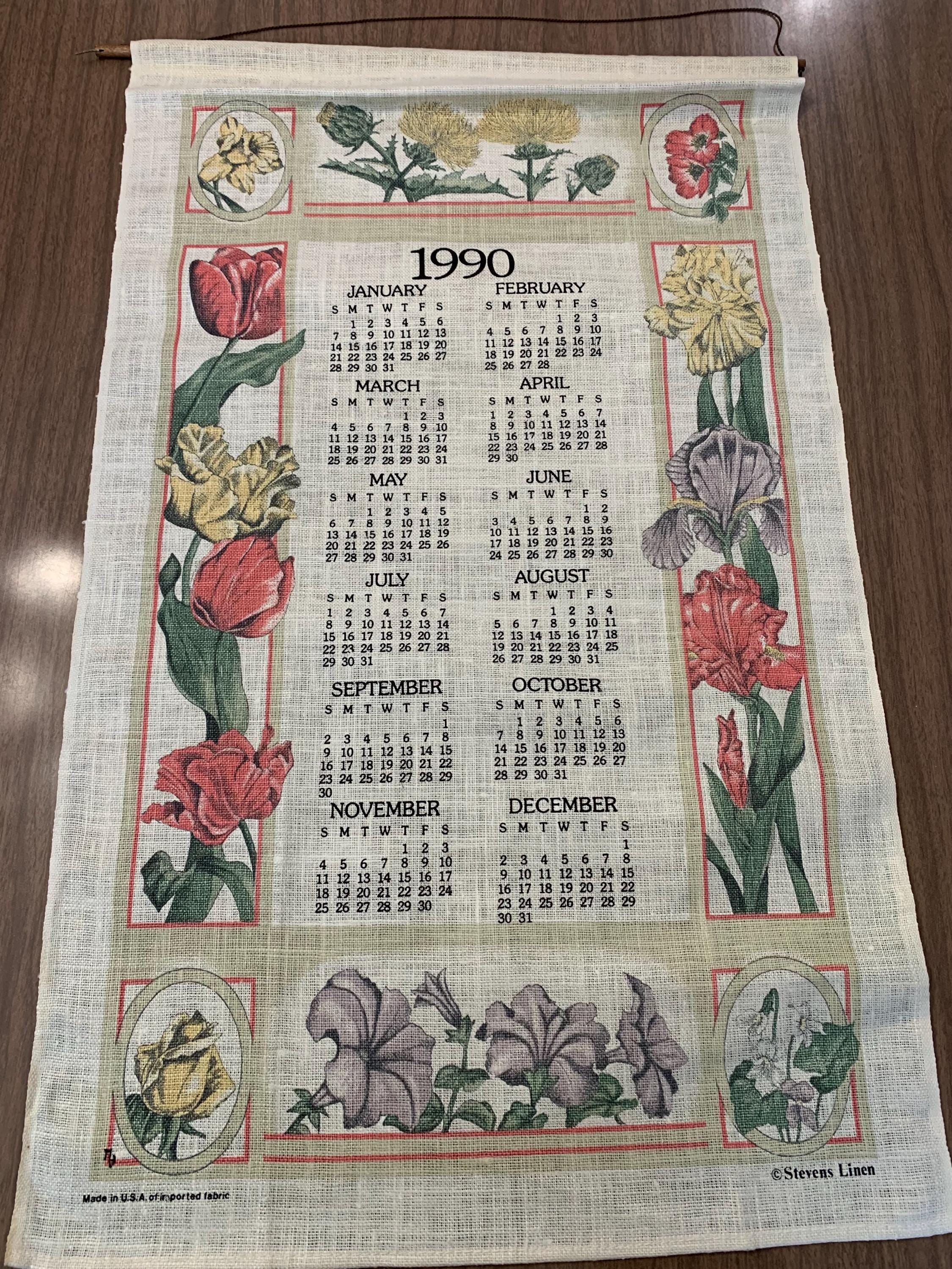 X 1990年 Rose & Blood Calendar X JAPAN 1990年オフィシャル・カレンダー X Rose & Blood 表紙入れて7