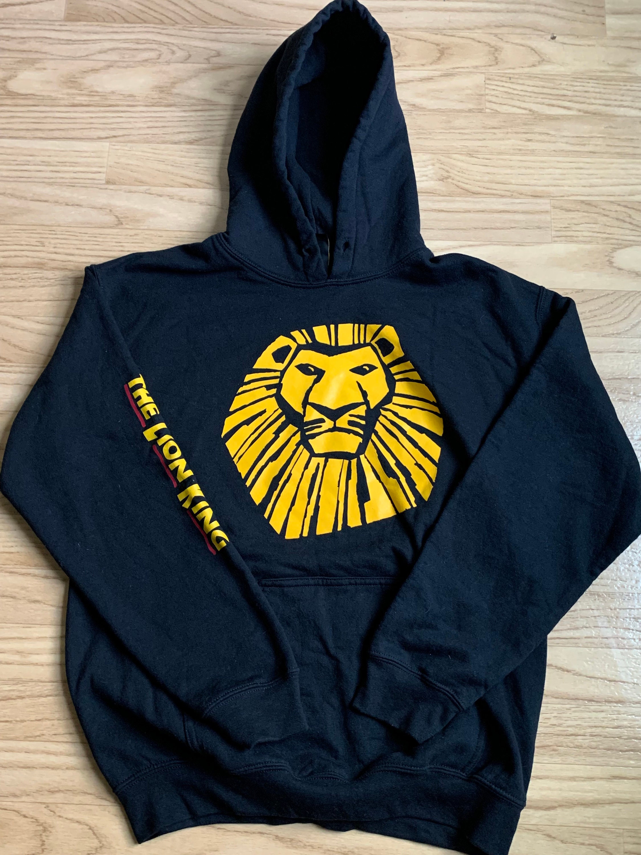 Vintage Lion King Musical Broadway Walt Disney Hoodie Small Sweatshirt