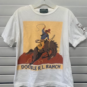 Vintage Ralph Lauren Country Double R.L. Cattle Co. T-shirt RARE 