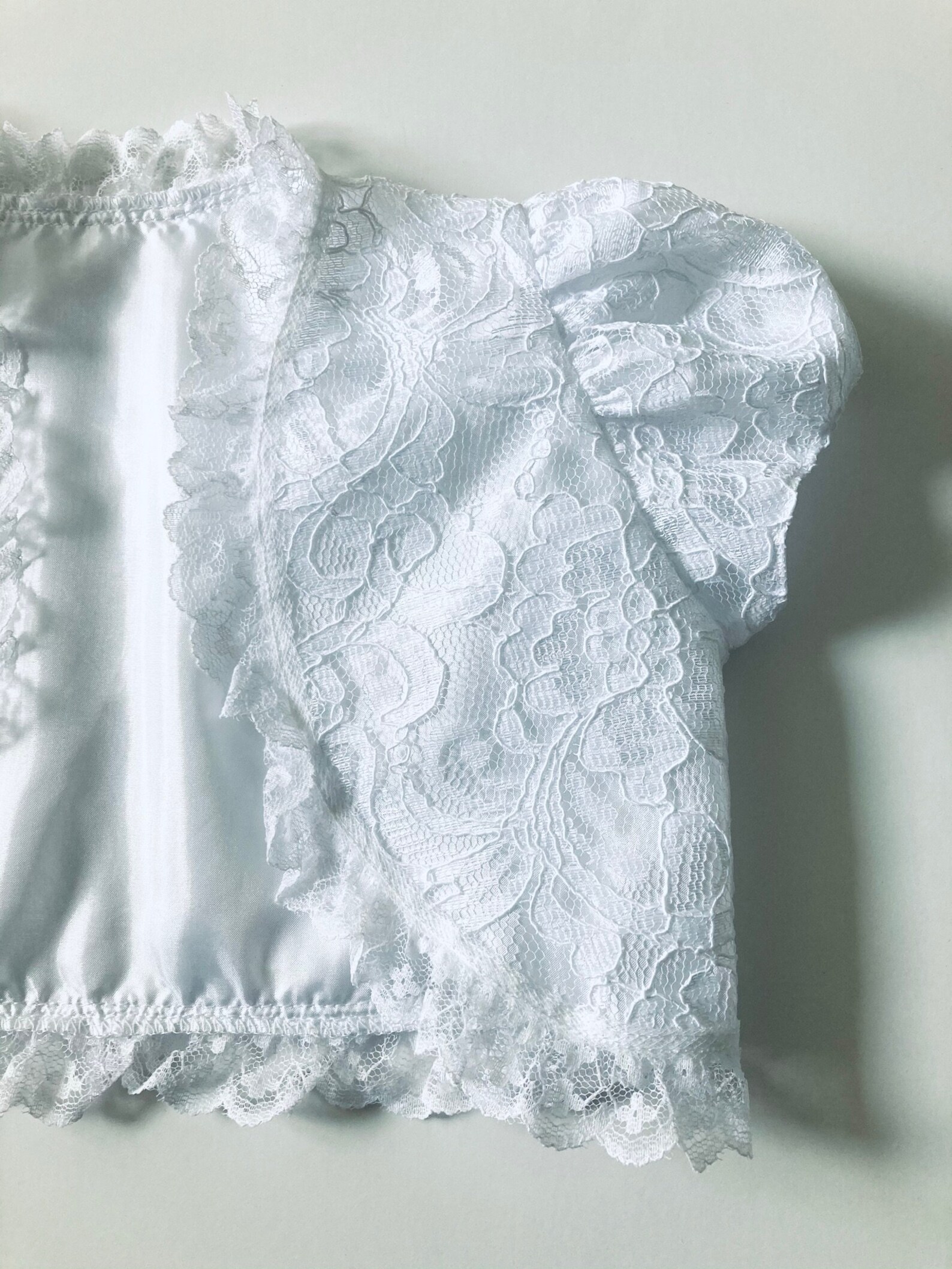 Girls Lace Bolero Jacket With Cap Sleeve Flower Frill Wedding Shrug - Etsy