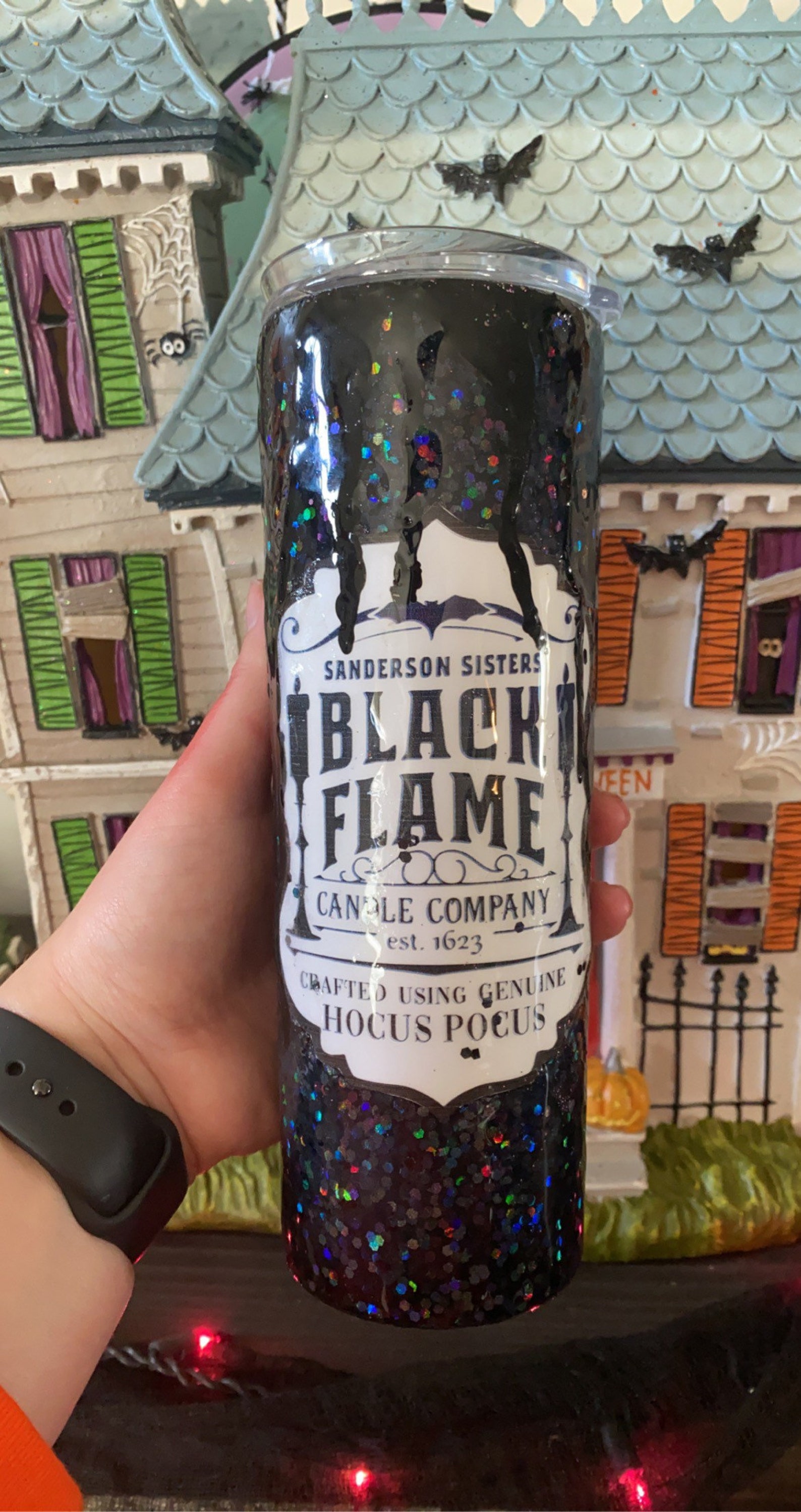 Hocus Pocus BLACK Flame Candle Co Etsy