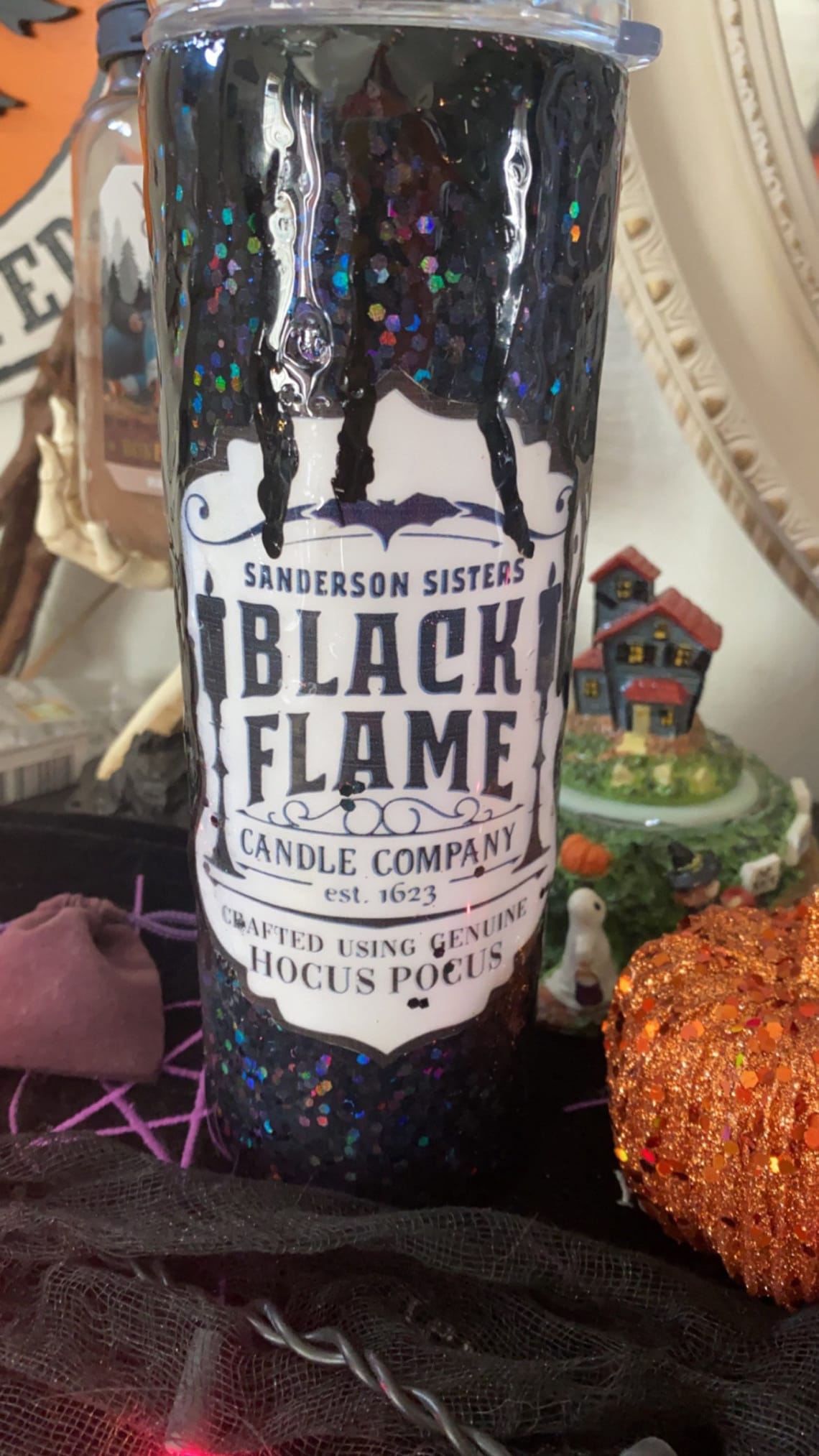 Hocus Pocus BLACK flame candle co | Etsy