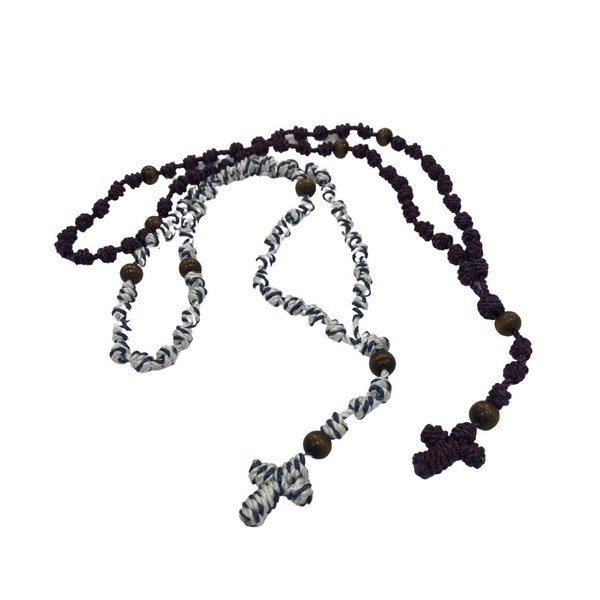 Sleep Rosaries - Rope with Wooden Our Father bead