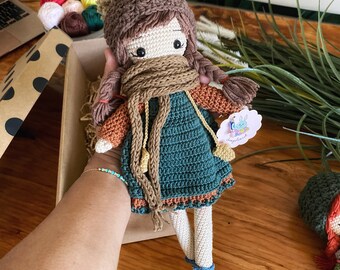 Handmade crochet doll for kids, Knit doll, Heirloom doll, Birthday gift for kids, Toys for girl, Special gift for daughter, Christmas gift