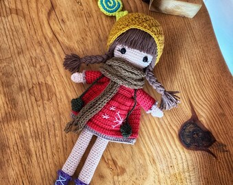 Amigurumi Doll, Amigurumi Snowflake, Handmade Doll, Amigurumi baby,Amigurumi Toys, Handmade Toys,Personalized Doll, Handmade chrochet doll