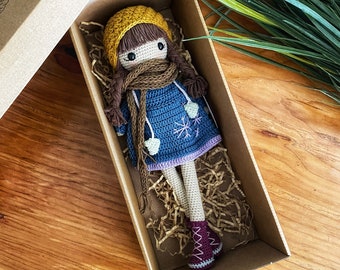 Amigurumi Doll, Amigurumi Snowflake, Handmade Doll, Amigurumi baby,Amigurumi Toys, Handmade Toys,Personalized Doll,Personalized Personalized
