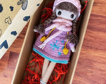 Amigurumi Doll, Amigurumi Snowflake, Handmade Doll, Amigurumi baby,Amigurumi Toys, Handmade Toys,Personalized Doll,Personalized Personalized