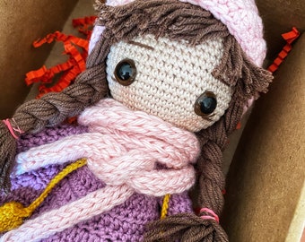Crochet Doll, Crochet princess doll, amigurumi princess doll, princess gift for girls, handmade baby doll, Crochet Doll for Sale, gift girl